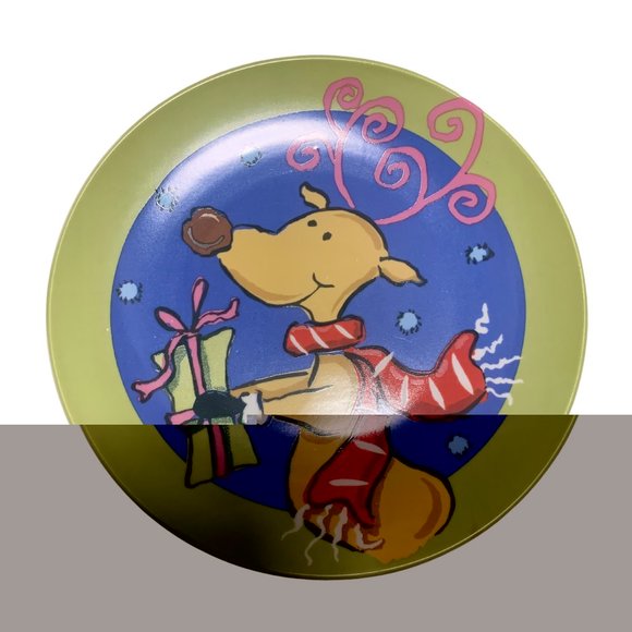 Santa’s Workbench Dessert Ceramic Plates With Case For Christmas Dining Set of 4 - Picture 6 of 9